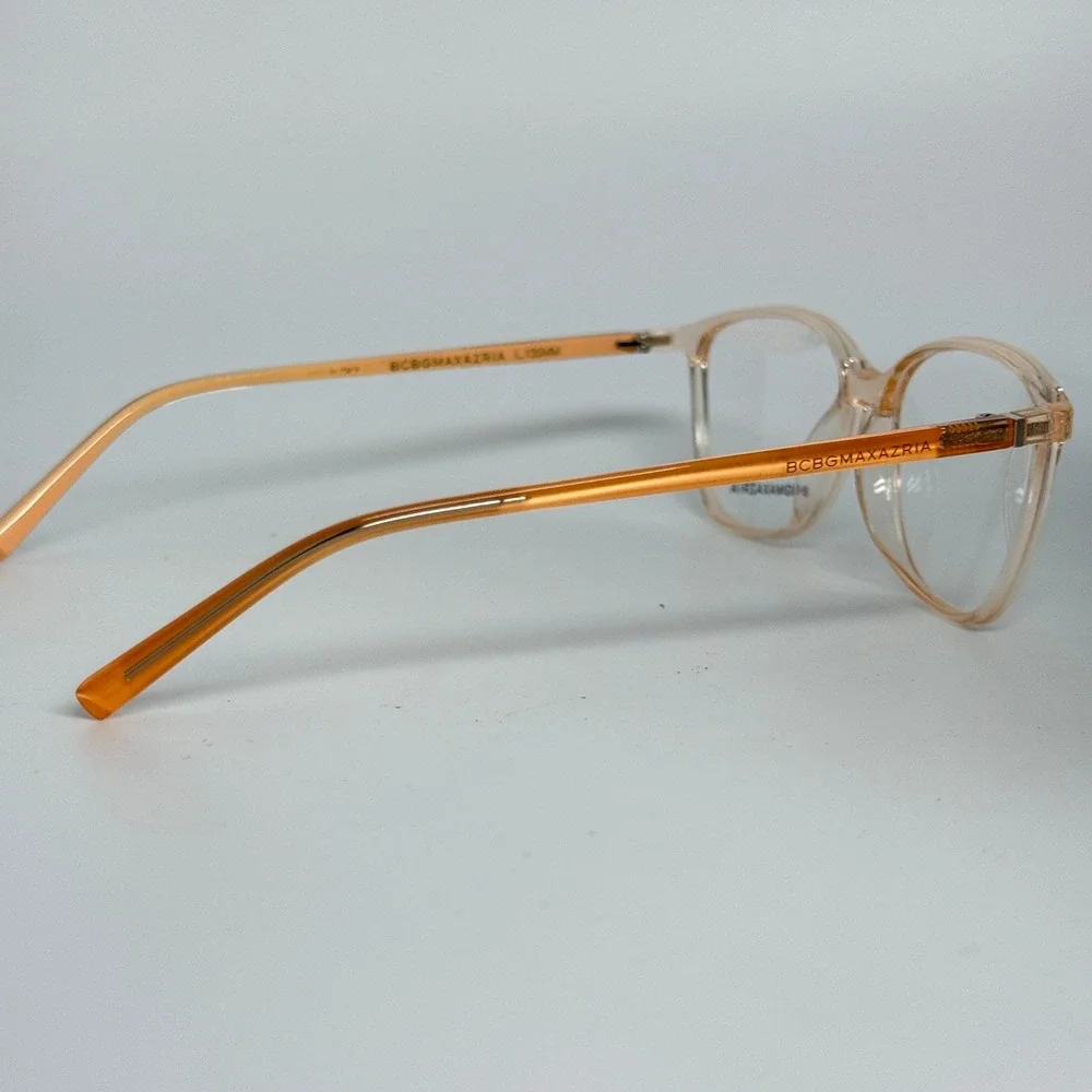 BCBGMAXAZRIA Farrah Ni Idfe‎ Eyeglasses Frames Peach Cat Eye L135mm 21379